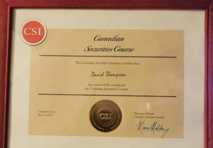 Nomura Holdings' Canadian branch - David Thompson