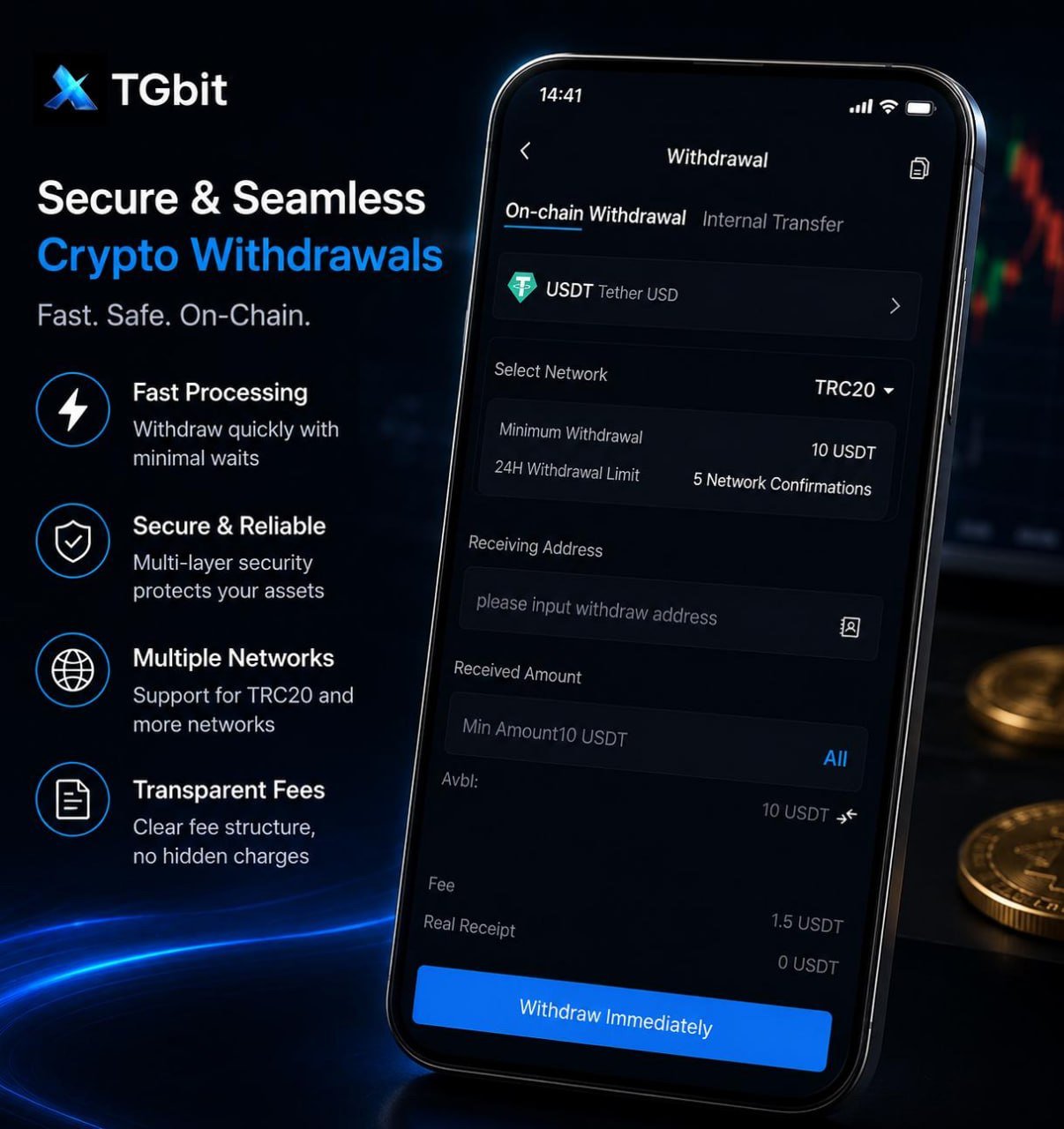 TGbit Withdrawal Review How Fast Are Crypto Withdrawals