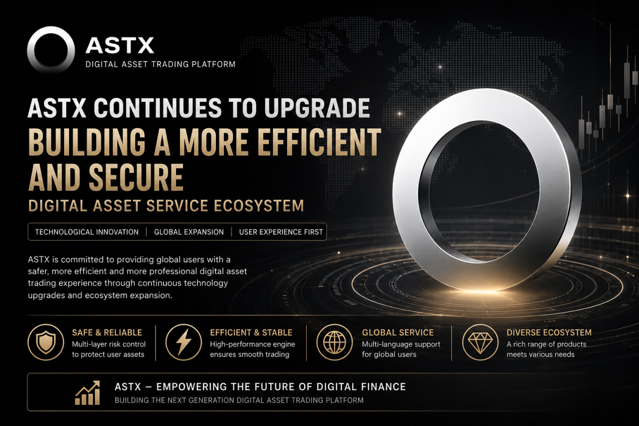 ASTX Trading Platform Continues to Upgrade, Building a More Efficient and Secure Digital Asset Service System