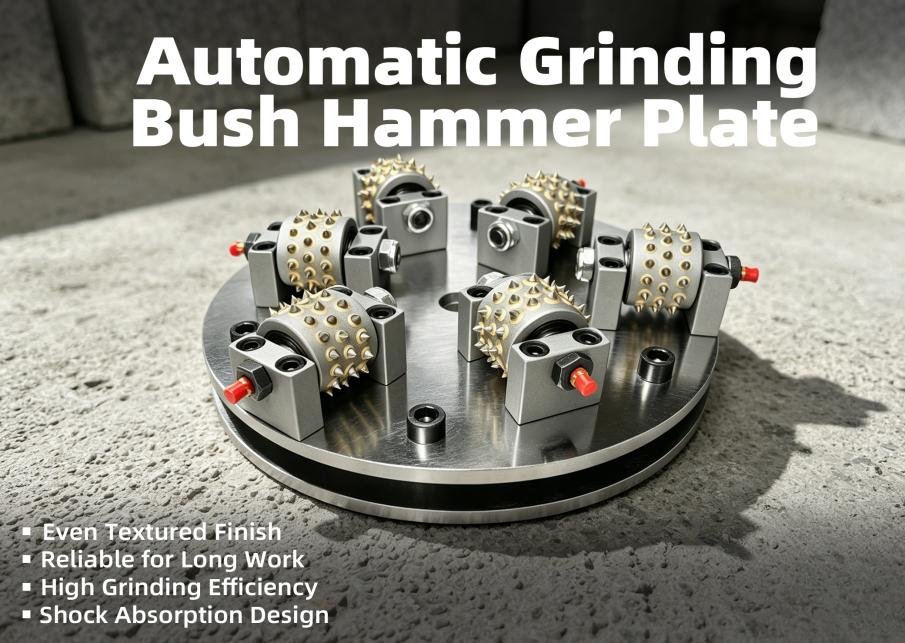 Exquisite craftsmanship builds robust quality! Boreway Machinery Bush Hammer Tools drive the industrial upgrading of stone floor processing