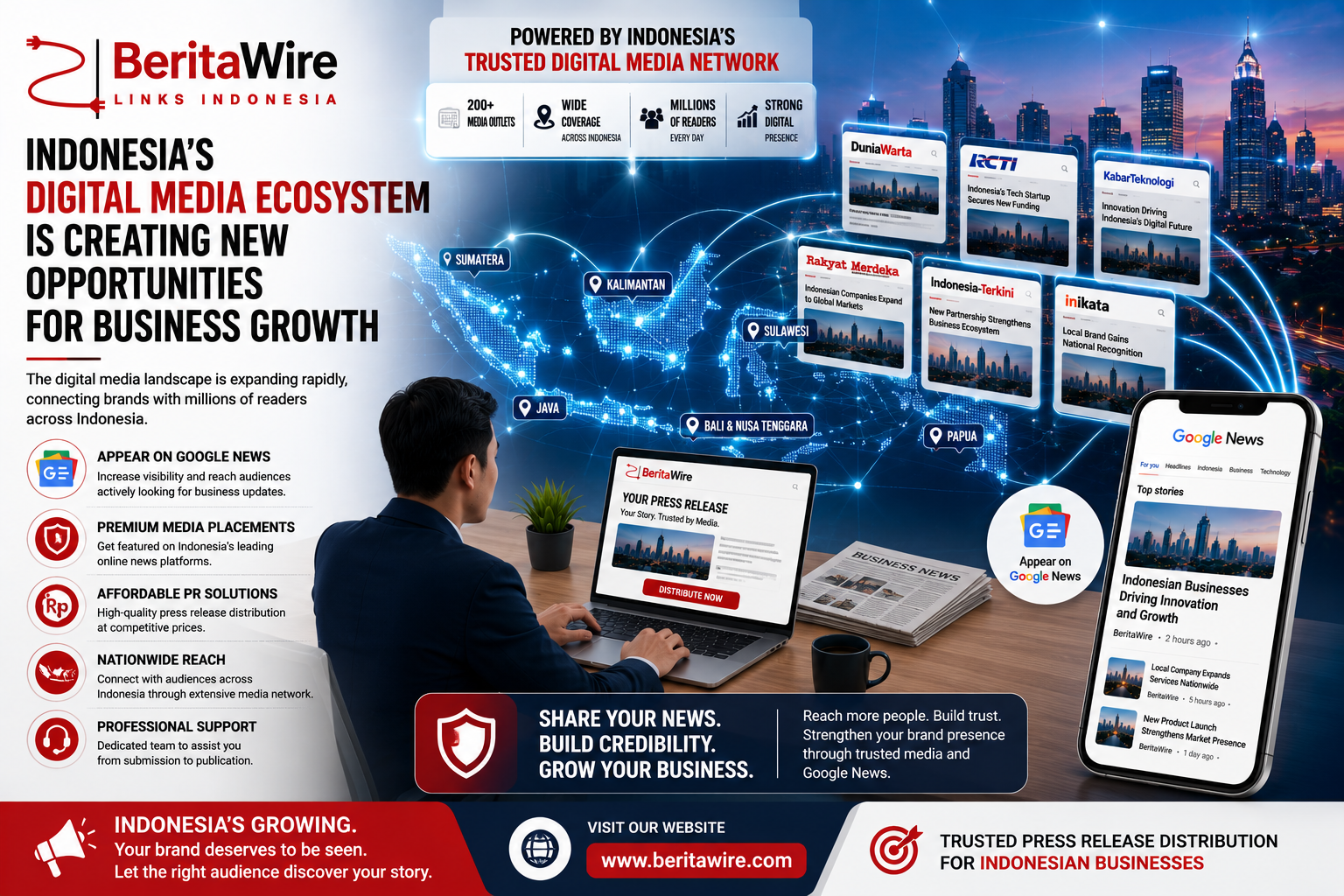 BeritaWire Supports Businesses in Navigating Indonesia's Expanding Digital Media Ecosystem