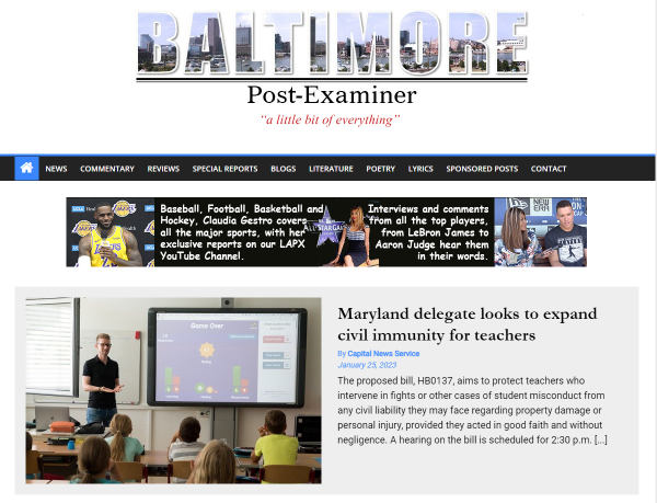 Guest Post Article on baltimorepostexaminer.com