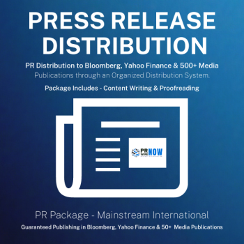 Press Release Distribution in bloomberg, Yahoo Finance and 500 other media publications by PRWireNow